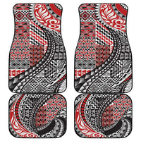 Aotearoa Maori Tribal Tattoo Car Mats Kowhaiwhai Taniko Patchwork Motifs