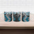 Blue Aotearoa Tukutuku Manawa Tapu Ceramic Mug Ta Moko Toi Maori - Polynesian Pride
