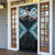 Blue Aotearoa Tukutuku Manawa Tapu Door Cover Ta Moko Toi Maori - Polynesian Pride