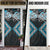 Blue Aotearoa Tukutuku Manawa Tapu Door Cover Ta Moko Toi Maori - Polynesian Pride