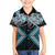 Blue Aotearoa Tukutuku Manawa Tapu Family Matching Summer Maxi Dress and Hawaiian Shirt Ta Moko Toi Maori
