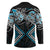 Blue Aotearoa Tukutuku Manawa Tapu Hockey Jersey Ta Moko Toi Maori - Polynesian Pride
