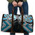 Blue Aotearoa Tukutuku Manawa Tapu Travel Bag Ta Moko Toi Maori - Polynesian Pride
