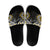 Gold Aotearoa Tukutuku Manawa Tapu Slide Sandals Ta Moko Toi Maori - Polynesian Pride