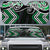 Green Aotearoa Tukutuku Manawa Tapu Auto Sun Shade Ta Moko Toi Maori - Polynesian Pride