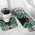 Green Aotearoa Tukutuku Manawa Tapu Bathroom Set Ta Moko Toi Maori - Polynesian Pride