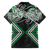 Green Aotearoa Tukutuku Manawa Tapu Hawaiian Shirt Ta Moko Toi Maori