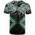 Green Aotearoa Tukutuku Manawa Tapu T Shirt Ta Moko Toi Maori