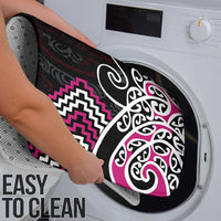 Pink Aotearoa Tukutuku Manawa Tapu Bathroom Set Ta Moko Toi Maori - Polynesian Pride