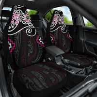 Pink Aotearoa Tukutuku Manawa Tapu Car Seat Cover Ta Moko Toi Maori