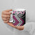 Pink Aotearoa Tukutuku Manawa Tapu Ceramic Mug Ta Moko Toi Maori - Polynesian Pride