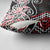 Red Aotearoa Tukutuku Manawa Tapu Pillow Cover Ta Moko Toi Maori - Polynesian Pride