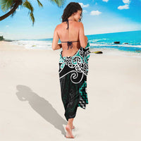 Turquoise Aotearoa Tukutuku Manawa Tapu Sarong Ta Moko Toi Maori