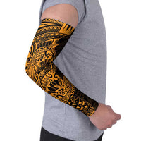 Gold Couple Dolphins Maori Polynesian Style Arm Sleeves - Polynesian Pride