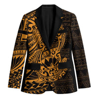Gold Couple Dolphins Maori Polynesian Style Blazer - Polynesian Pride