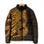 Gold Couple Dolphins Maori Polynesian Style Padded Jacket - Polynesian Pride