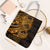 Gold Couple Dolphins Maori Polynesian Style Tote Bag - Polynesian Pride