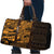 Gold Couple Dolphins Maori Polynesian Style Travel Bag - Polynesian Pride