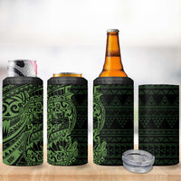 Green Couple Dolphins Maori Polynesian Style 4 in 1 Can Cooler Tumbler LT9 - Polynesian Pride