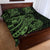 Green Couple Dolphins Maori Polynesian Style Quilt Bed Set