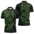 Green Couple Dolphins Maori Polynesian Style Zipper Polo Shirt - Polynesian Pride
