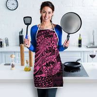 Pink Couple Dolphins Maori Polynesian Style Apron - Polynesian Pride