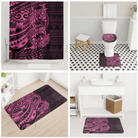 Pink Couple Dolphins Maori Polynesian Style Bathroom Set - Polynesian Pride