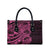 Pink Couple Dolphins Maori Polynesian Style Leather Bag - Polynesian Pride