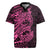 Pink Couple Dolphins Maori Polynesian Style Rugby Jersey