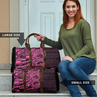 Pink Couple Dolphins Maori Polynesian Style Travel Bag - Polynesian Pride