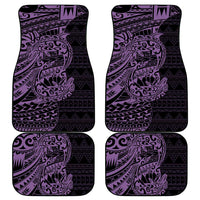 Purple Couple Dolphins Maori Polynesian Style Car Mats