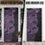 Purple Couple Dolphins Maori Polynesian Style Door Cover - Polynesian Pride