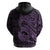 Purple Couple Dolphins Maori Polynesian Style Hoodie