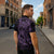 Purple Couple Dolphins Maori Polynesian Style Zipper Polo Shirt - Polynesian Pride
