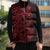 Red Couple Dolphins Maori Polynesian Style Sleeveless Puffer Jacket - Polynesian Pride