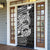 White Couple Dolphins Maori Polynesian Style Door Cover - Polynesian Pride
