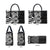 White Couple Dolphins Maori Polynesian Style Leather Bag - Polynesian Pride