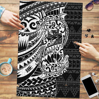 White Couple Dolphins Maori Polynesian Style Puzzle - Polynesian Pride