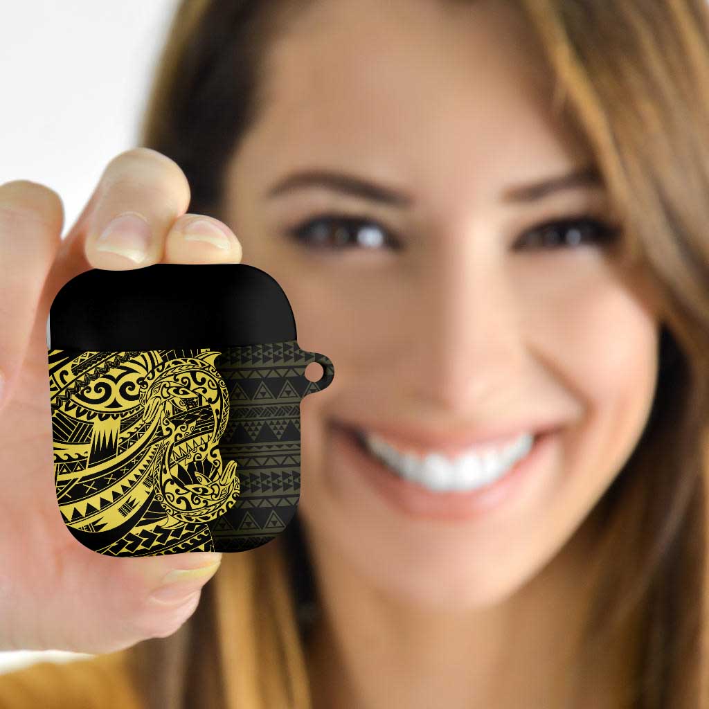 Yellow Couple Dolphins Maori Polynesian Style AirPods Case - Polynesian Pride