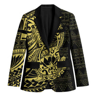Yellow Couple Dolphins Maori Polynesian Style Blazer - Polynesian Pride