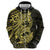 Yellow Couple Dolphins Maori Polynesian Style Hoodie