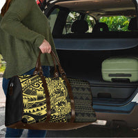 Yellow Couple Dolphins Maori Polynesian Style Travel Bag - Polynesian Pride