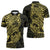 Yellow Couple Dolphins Maori Polynesian Style Zipper Polo Shirt - Polynesian Pride