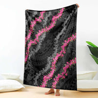 Guam Bougainvillea Lei Blanket Chamorro Tribal Pattern