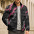 Guam Bougainvillea Lei Bomber Puffer Jacket Chamorro Tribal Pattern - Polynesian Pride