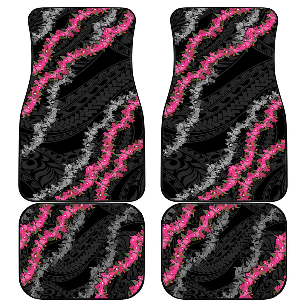 Guam Bougainvillea Lei Car Mats Chamorro Tribal Pattern