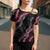 Guam Bougainvillea Lei Cross Shoulder Shirt Chamorro Tribal Pattern - Polynesian Pride