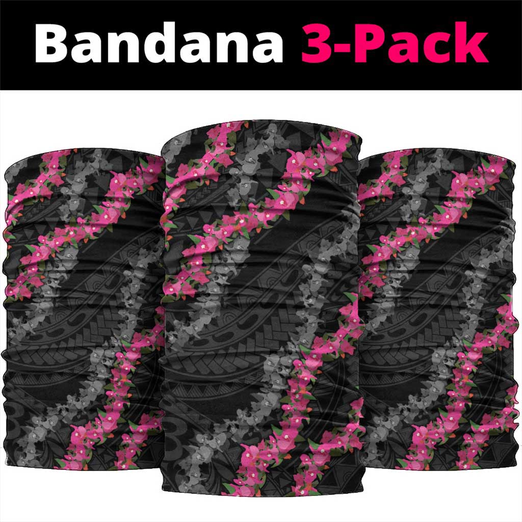 Guam Bougainvillea Lei Neck Gaiter Chamorro Tribal Pattern - Polynesian Pride