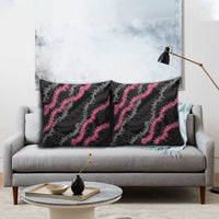 Guam Bougainvillea Lei Pillow Cover Chamorro Tribal Pattern - Polynesian Pride