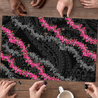Guam Bougainvillea Lei Puzzle Chamorro Tribal Pattern - Polynesian Pride